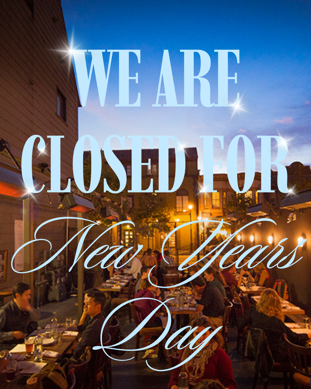 Closed New Years Day