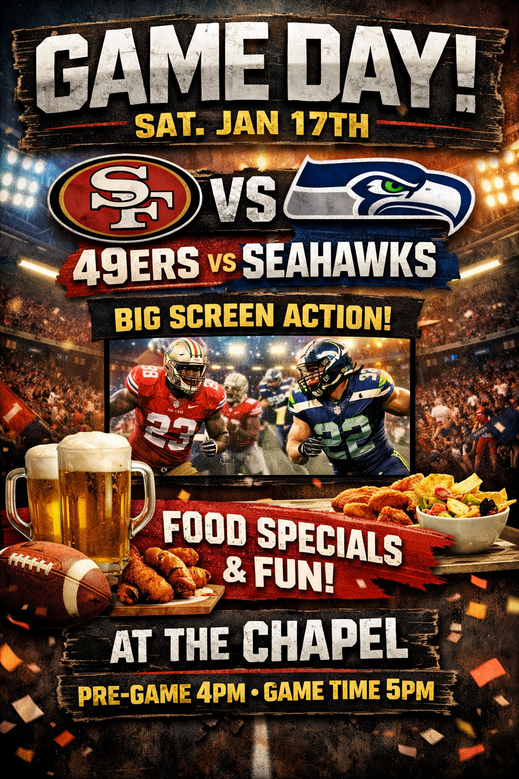 49ers vs Seahawks Game day