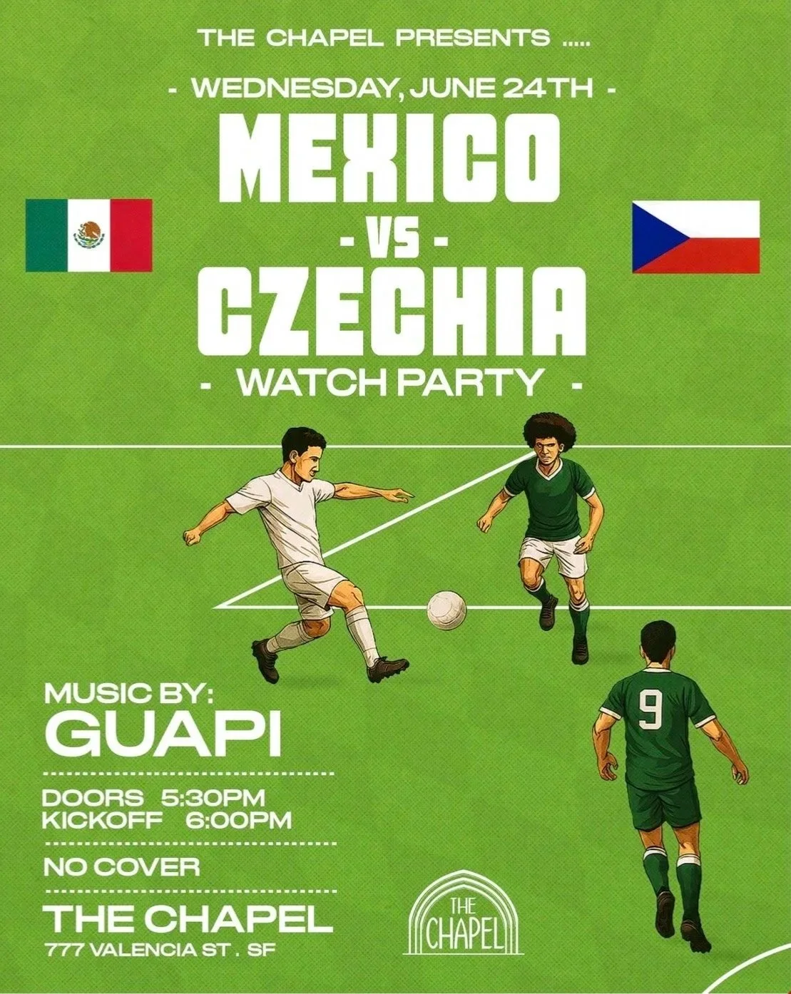 MEXICO VS CZECHIA DJ WATCH PARTY
