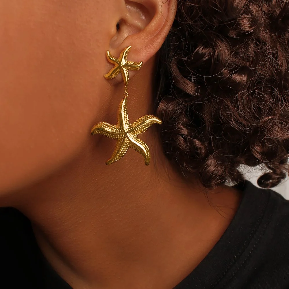 Starfish Statement Earrings