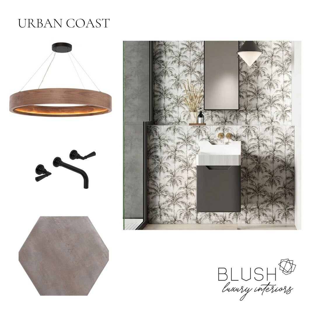 Moody Monday: Urban Coast Inspired 🙌
.
.
@Blush Interior Designs, Inc. 
#blushmademedoit #blushinteriordesigns #blushkitchenandbath #sandiegointeriordesigners #kitchenandbathshowroom #sandiegokitchenandbath #bathroomremodel #luxuryhomes #interiordes