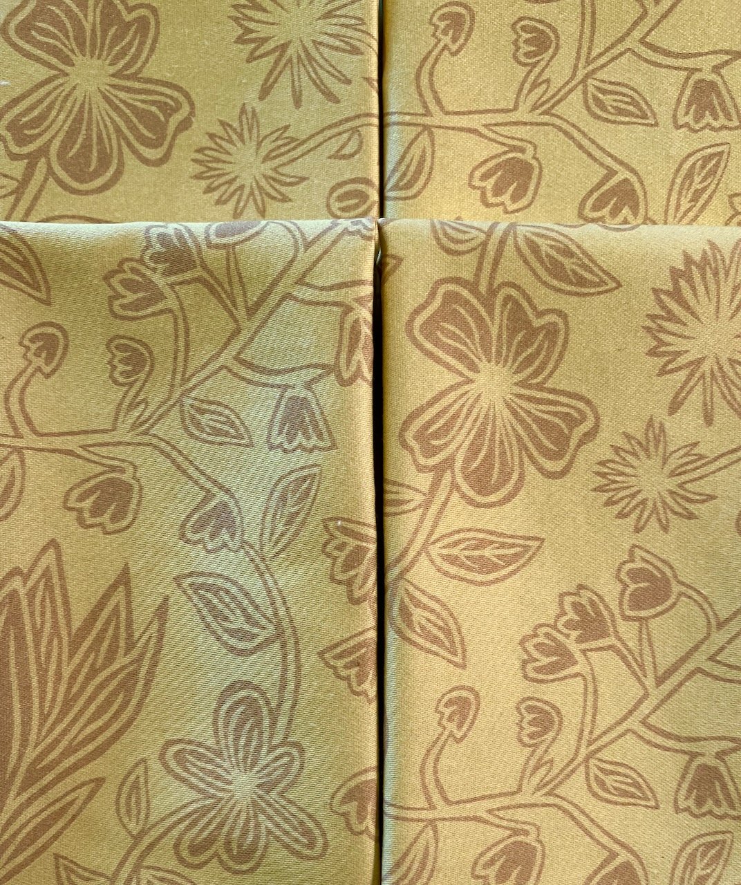 Lemon Yellow Floral Napkin Set