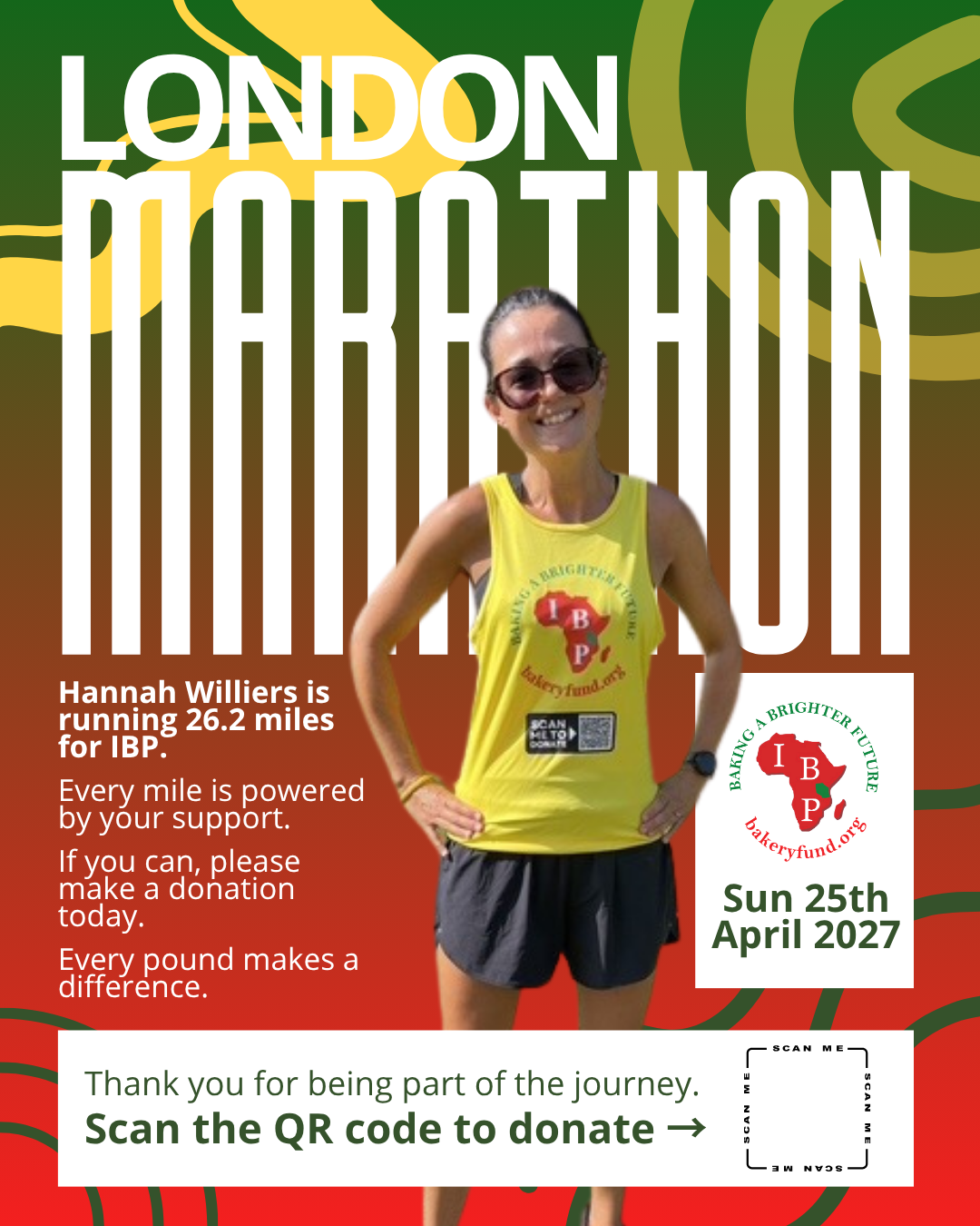 Hannah Williers Runs London marathon 2027