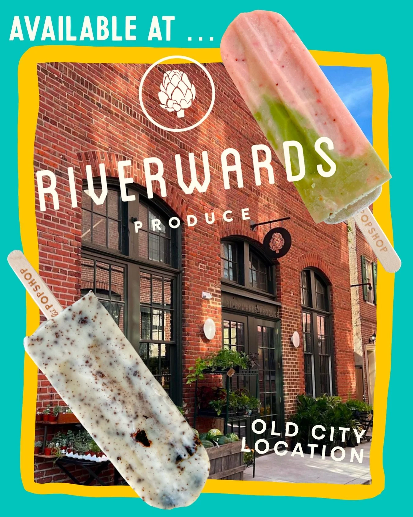 Looking for some of our pops?! Just hop on over to @riverwardsproduce in Old City! 
Not only do they carry our popsicles, they have an incredible selection of groceries, a smoothie bar, and so much more.