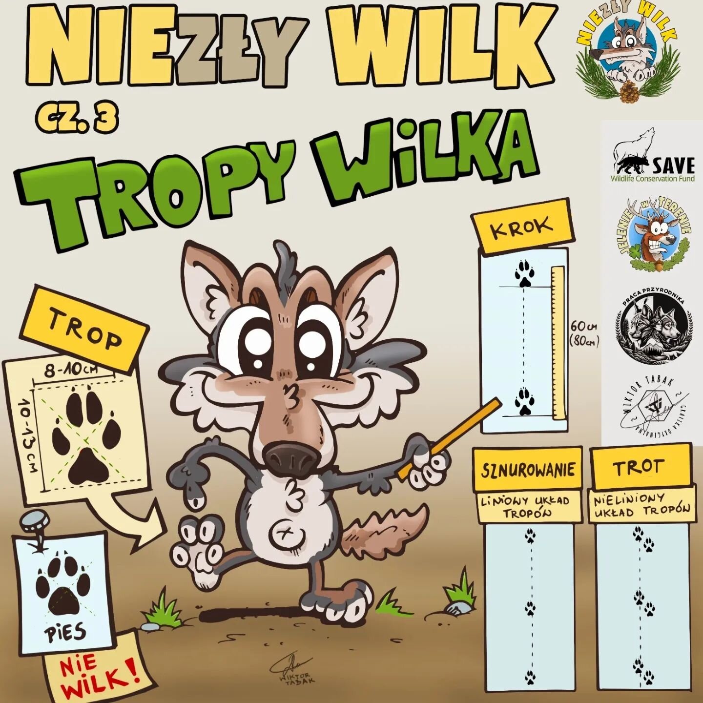 🐾 Wilk Wiciu prezentuje - Wilcze tropy
3 marca obchodzimy Światowy Dzień Dzikiej Przyrody. 🌿🌺 Z tej okazji zachęcamy Was do obserwowania, poznawania i chronienia otaczającej nas natury. Spr&oacute;bujcie odkryć niekt&oacute;re z jej tajemnic - czy