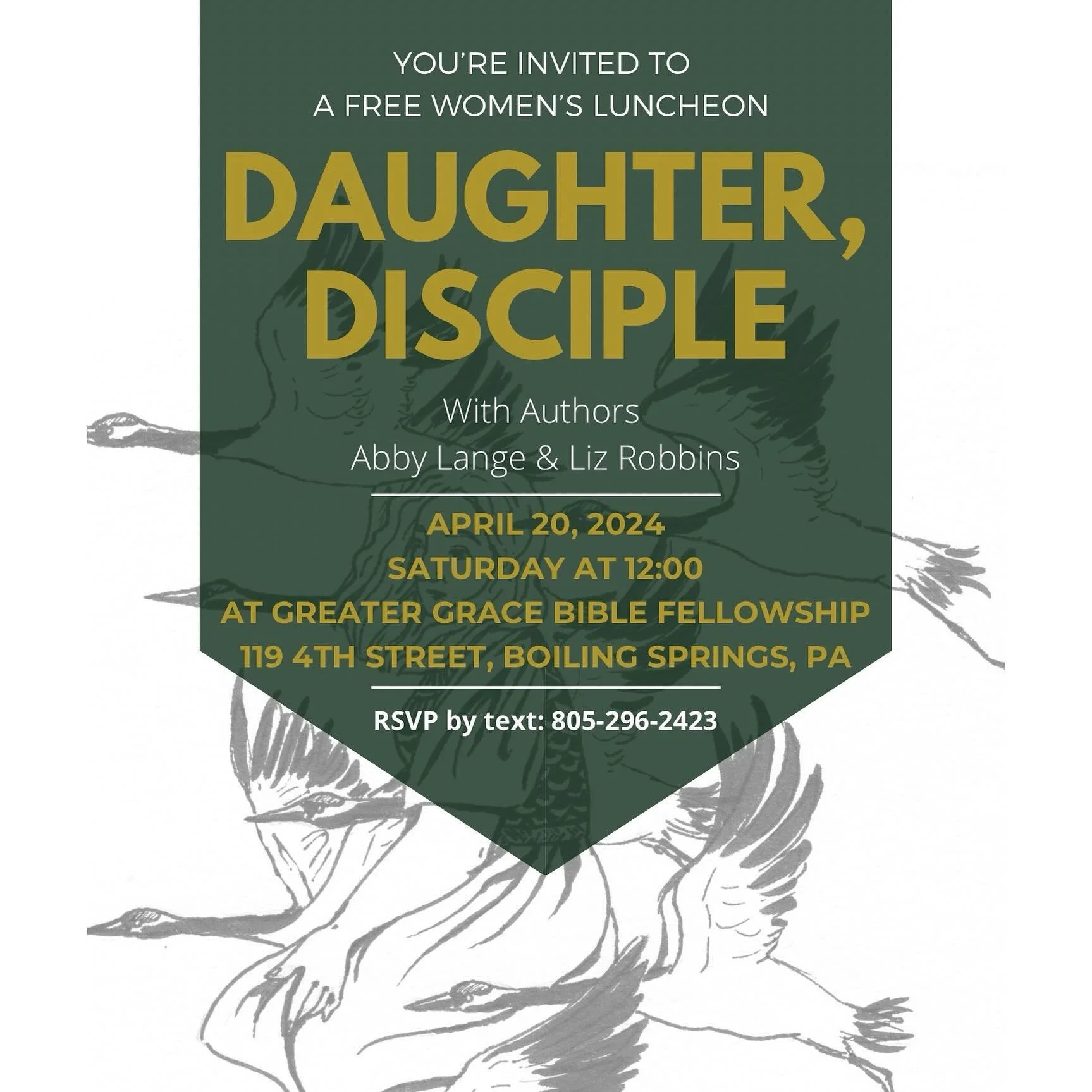 Abby &amp; Liz are really excited to be with some amazing ladies @greatergracebiblefellowship in Boiling Springs, PA next weekend! 
Are you in the area?? Please come and join us! Let us know if you&rsquo;re coming and tag a friend who you think would
