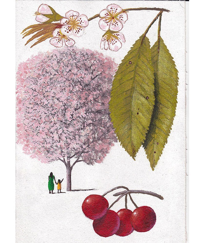 How about this sweet cherry tree to brighten up this dreary, grey evening! Painted by Artist Martin Jordan the tree is designed to be part of an activity that encourages connection between the person living with dementia and their support worker as p