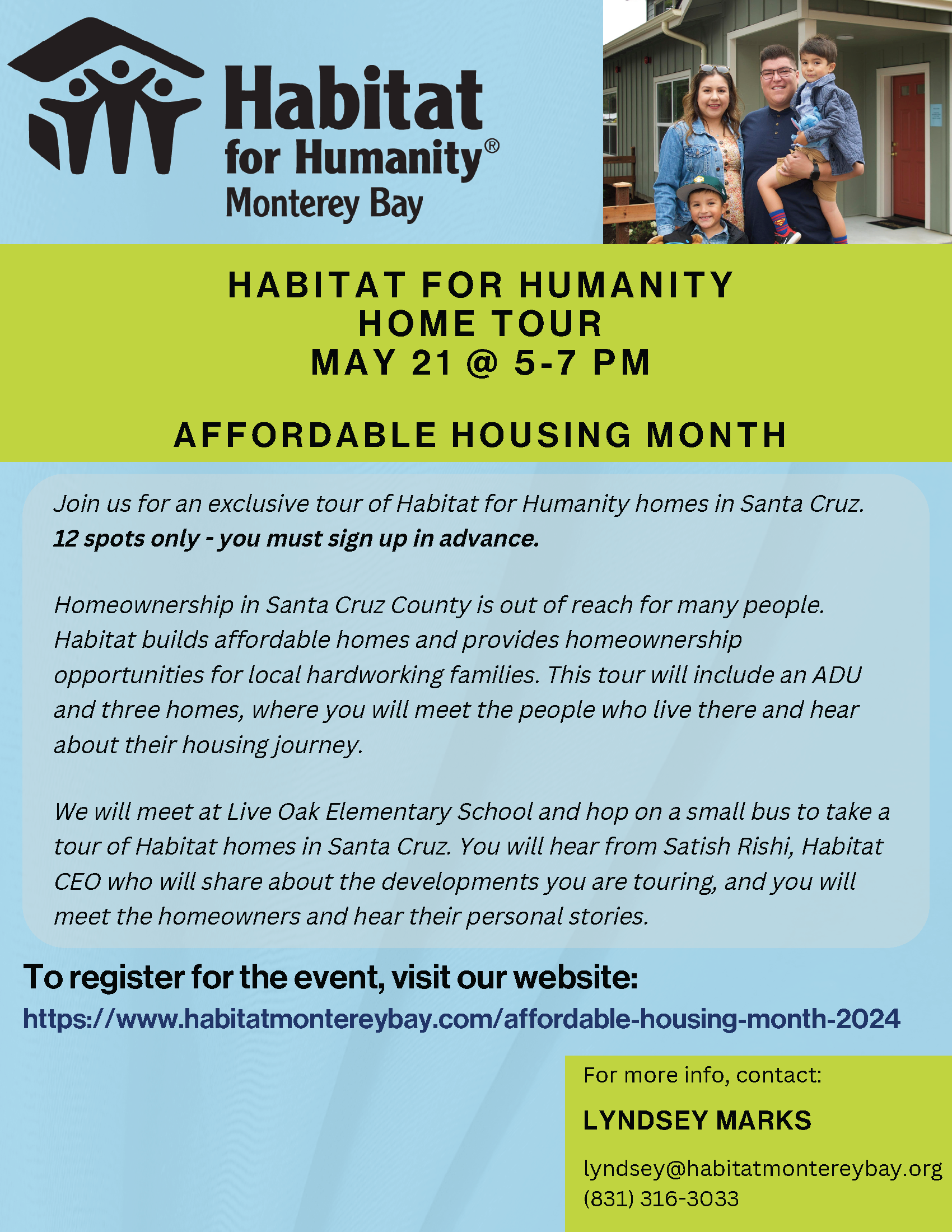 A Tour of Habitat Homes and Meet the Homeowners
