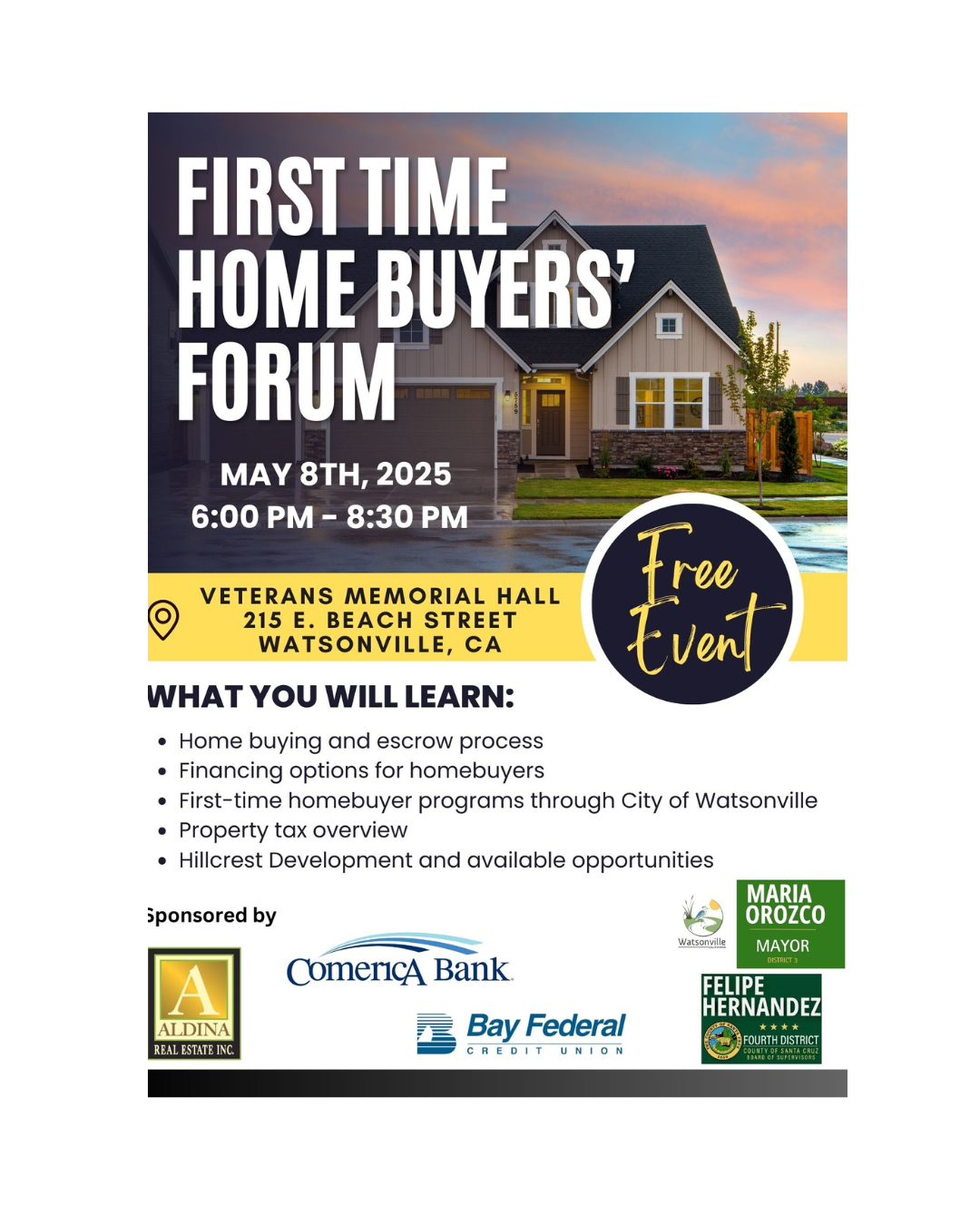 First Time Home Buyers' Forum