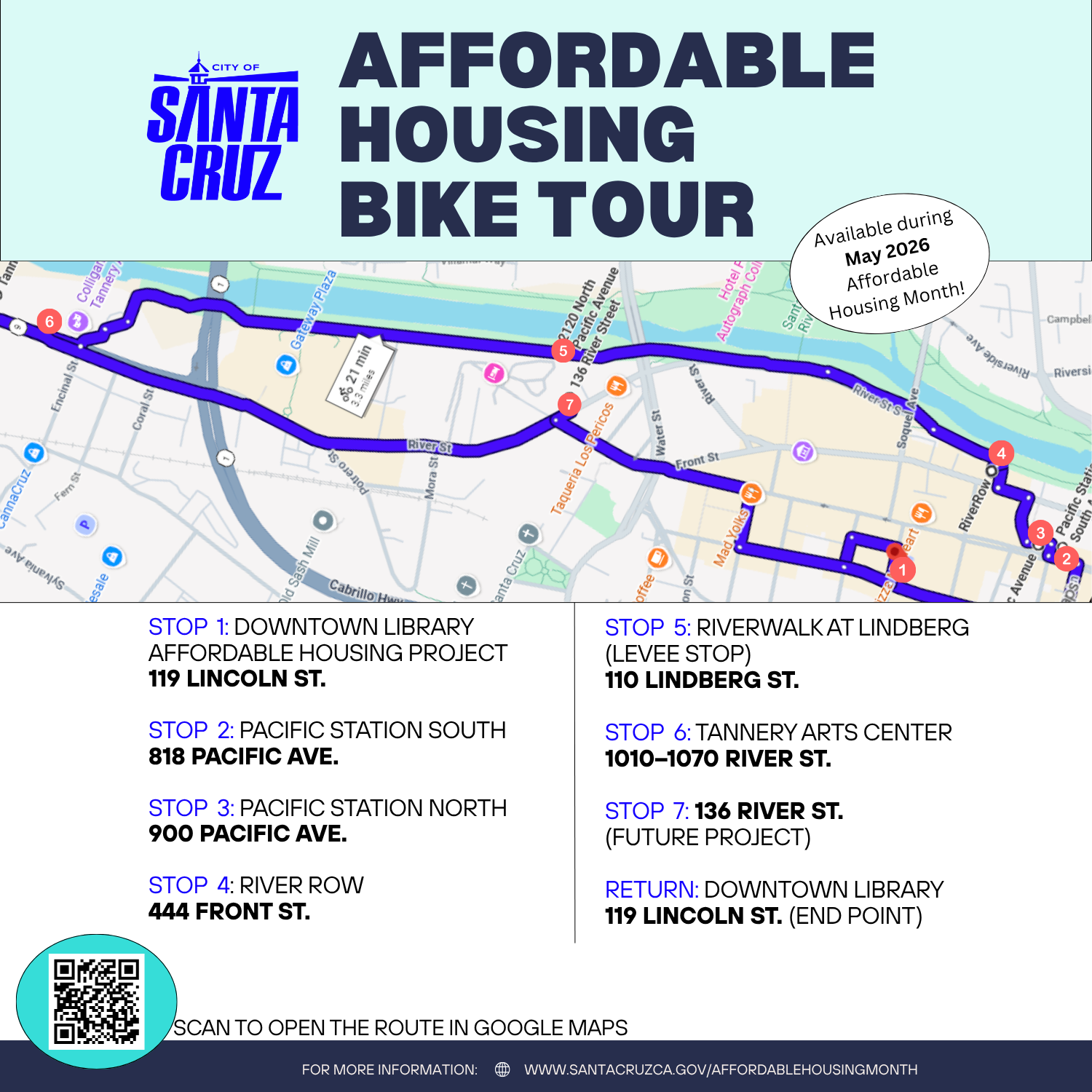 Affordable Housing Month Self-Guided Bike Tour