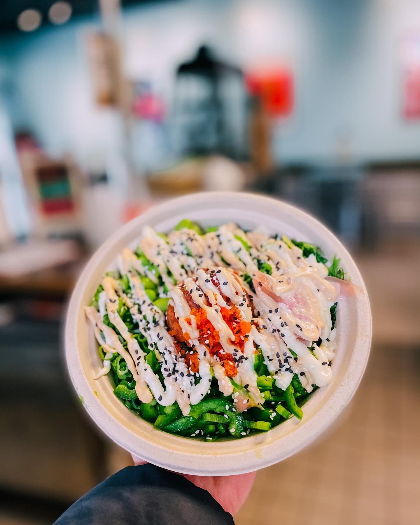 Nothing quite like the Pipeline Bowl 🤤🥰 our signature spicy ahi tuna bowl topped with sriracha maya and wasabi aioli. Let us know your go-to bowl in the comments! 👇