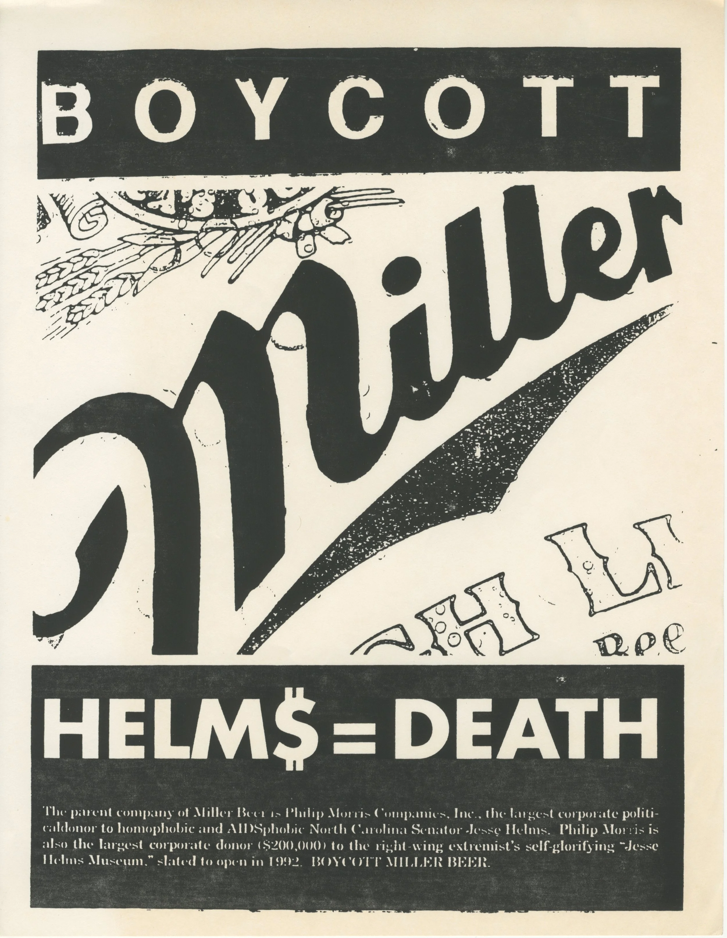 Boycott Miller Helm = Death — Fugitive Materials