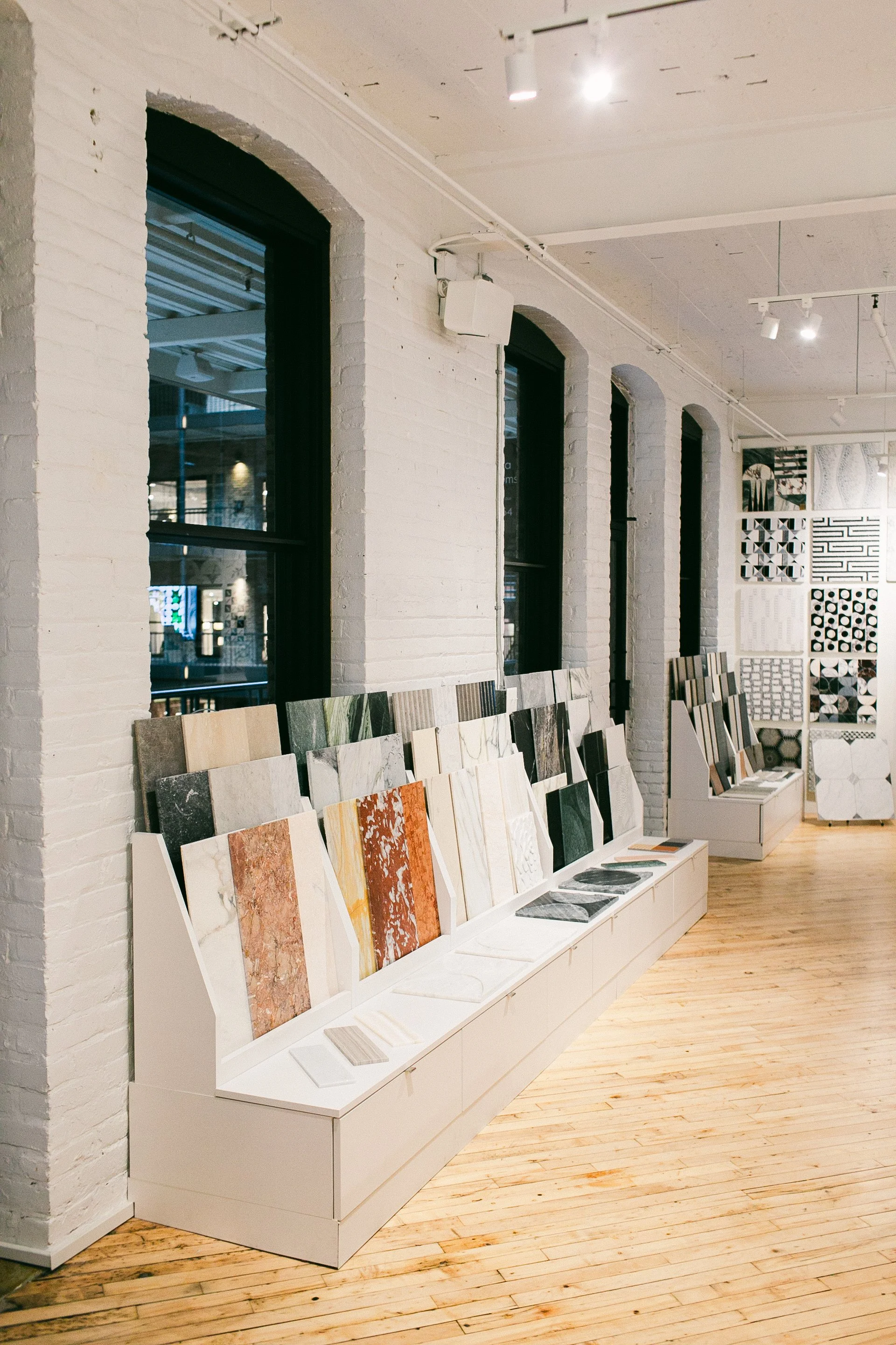 Front of Showroom- Fantasia Showroom- Stone tile