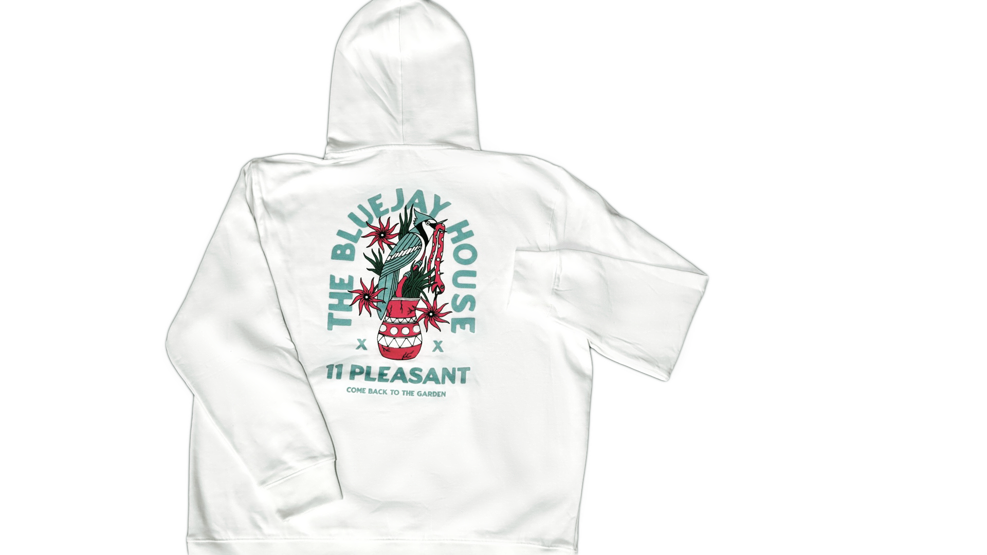 Back to the Garden White Hoodie