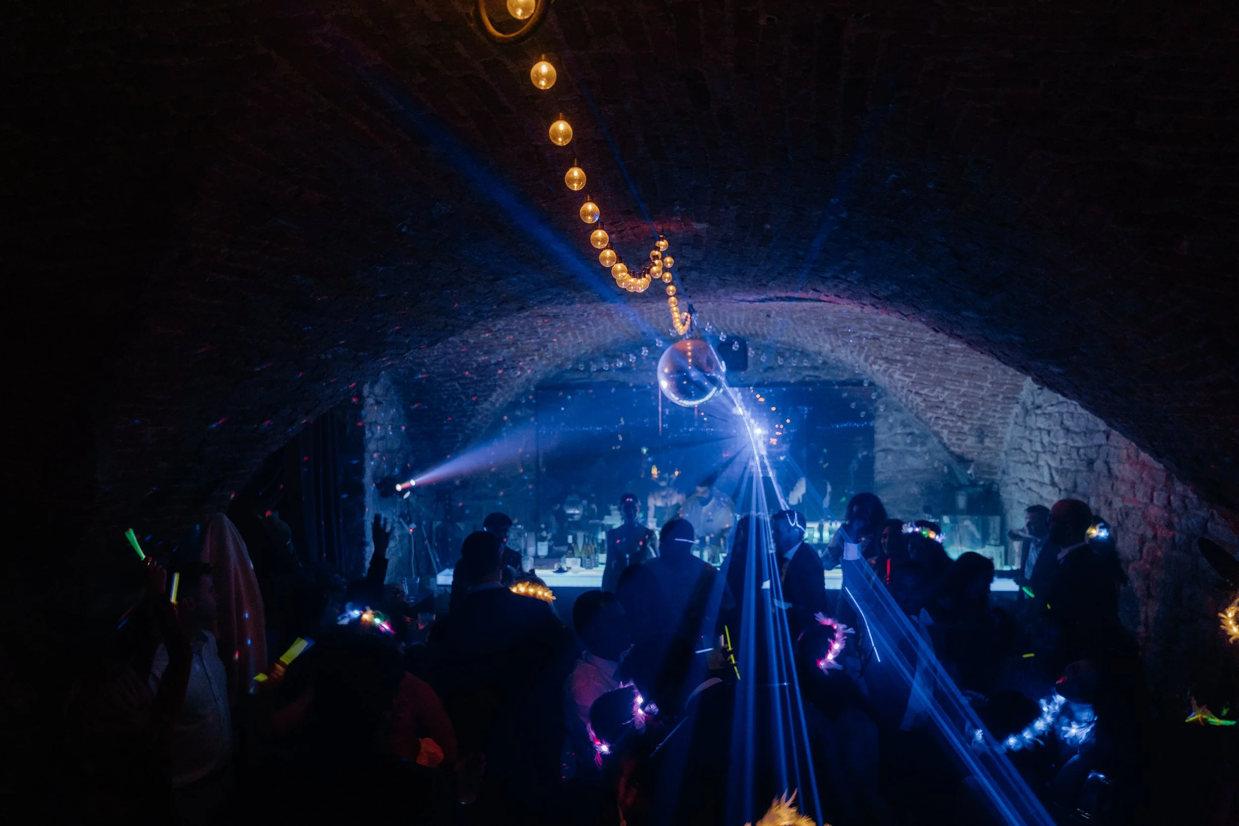 The famous, "Rave Cave" where the afterparty is held. 