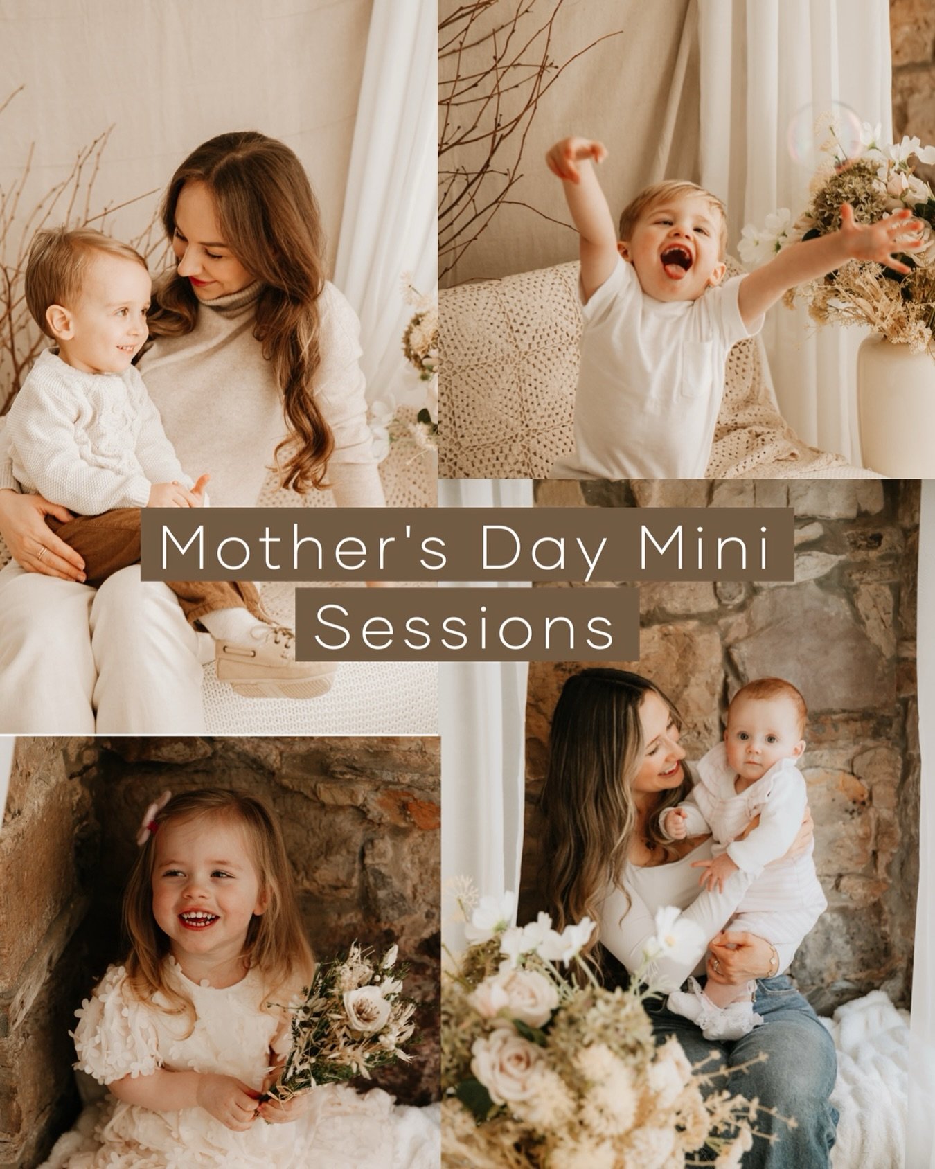 💫MOTHER&rsquo;S DAY MINI SESSIONS 2025💫
(Limited spaces left)

SATURDAY 21ST 
AND 
SUNDAY 22ND FEBRUARY 

These studio Mini Sessions can be used to capture your littles, you and your littles together, up to date family photos or even some bump phot