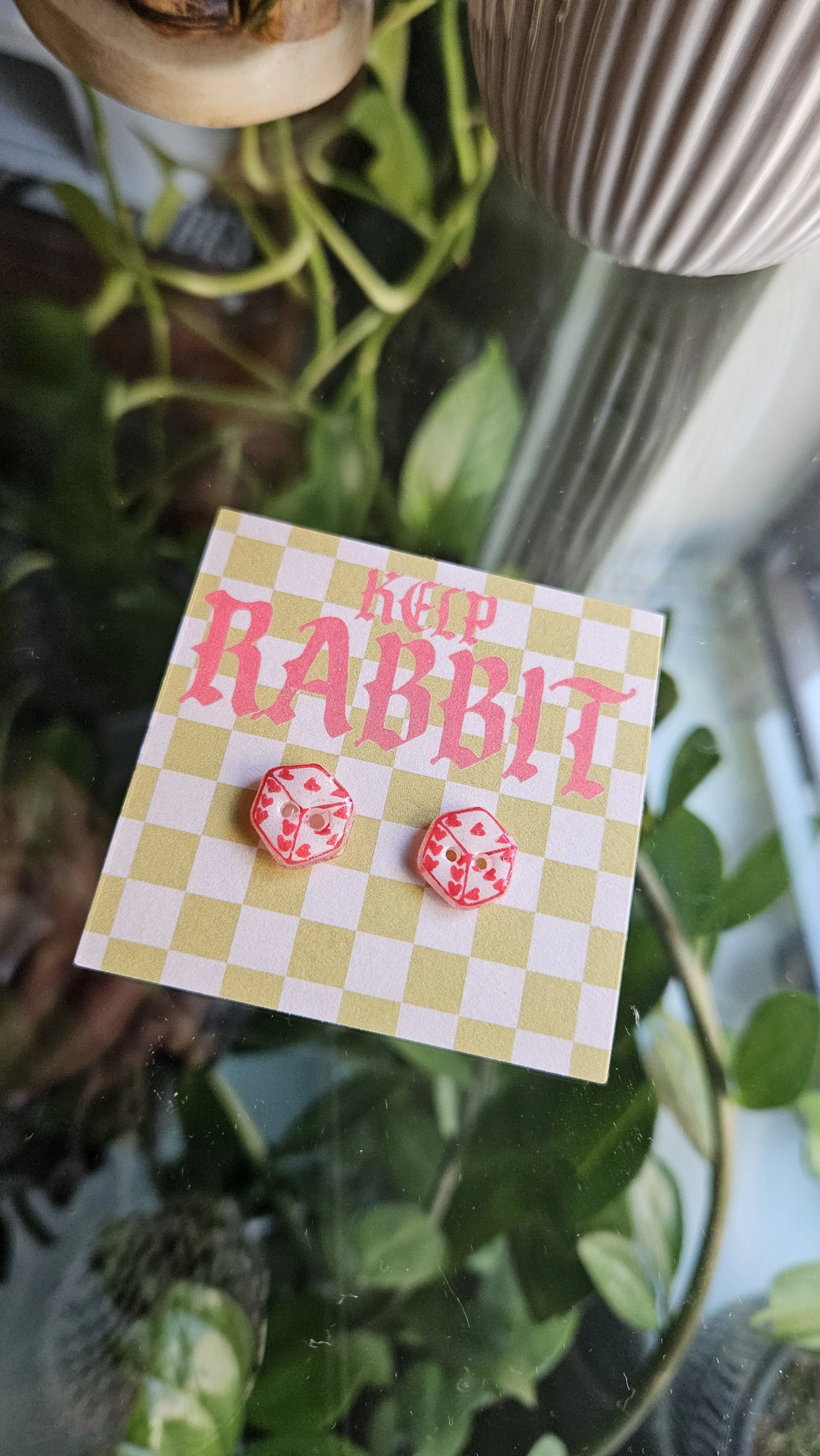 Handmade Mini Dice Button Set