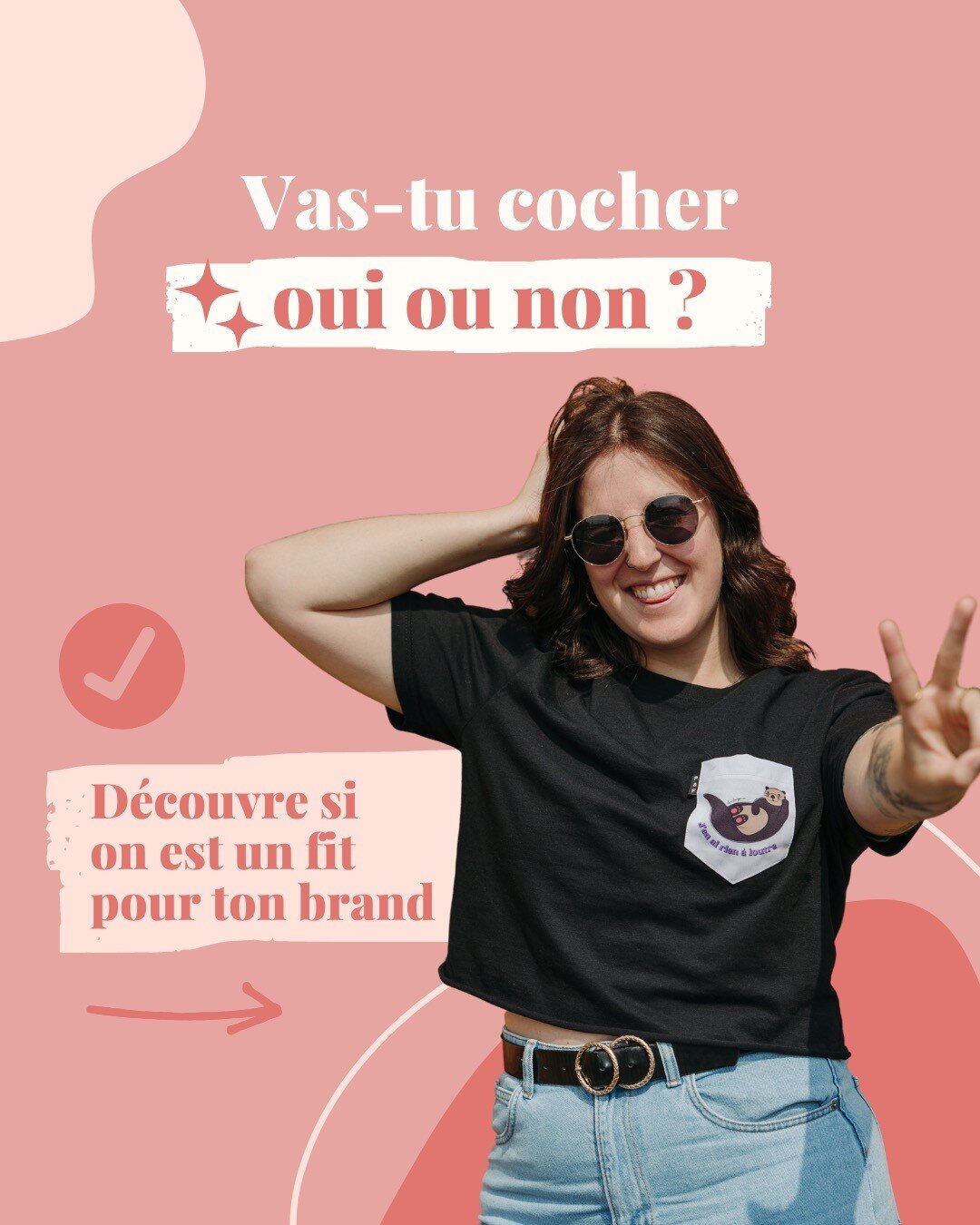 Et c&rsquo;est un match 🤩

J&rsquo;avais envie de te partager ces points afin de savoir si moi et toi, on est le duo d&rsquo;enfer pour collaborer sur TON brand.
C&rsquo;est simple, la r&eacute;ponse est oui ou non :

Si la r&eacute;ponse est non, &