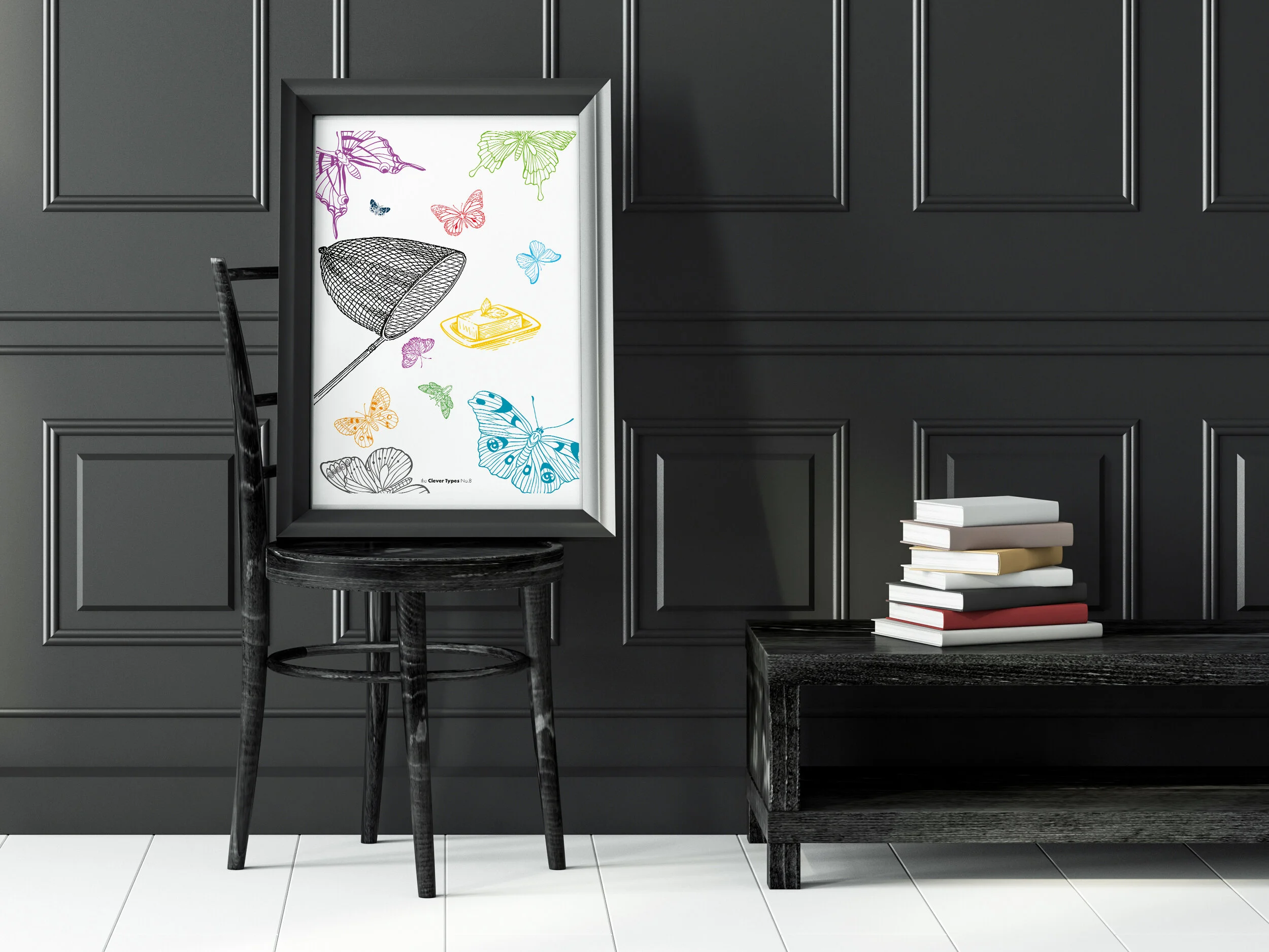 8_Butter flies Poster in a room.jpg