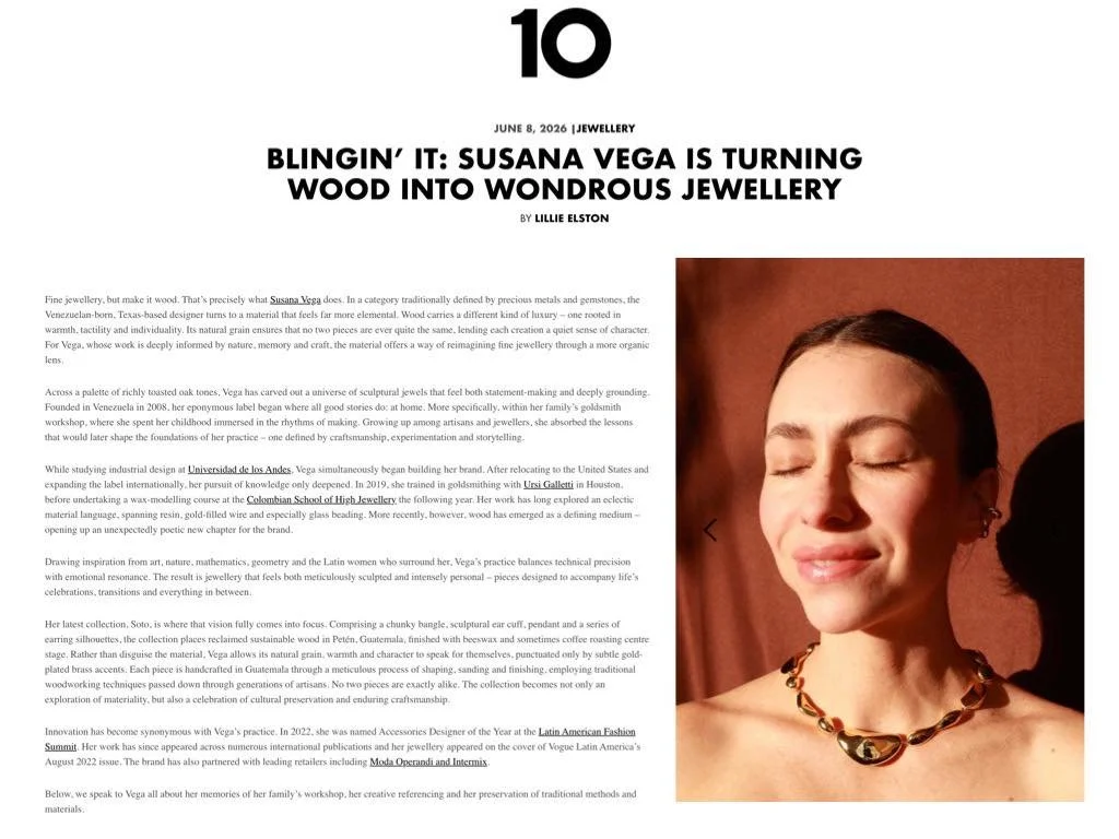 @10magazine features @susanavegajewelry in its Blingin&rsquo; It series.