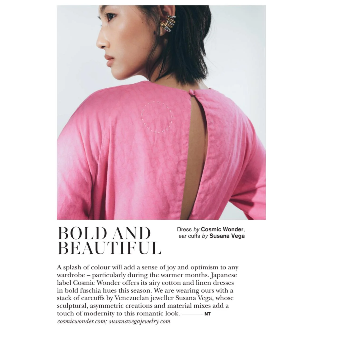 @susanavegajewelry featured in @konfektmagazine, styled by @natalietheodosi.