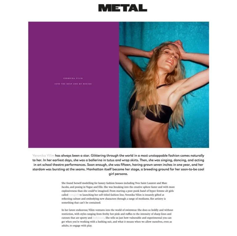 @veronikavilim x @metal_magazine