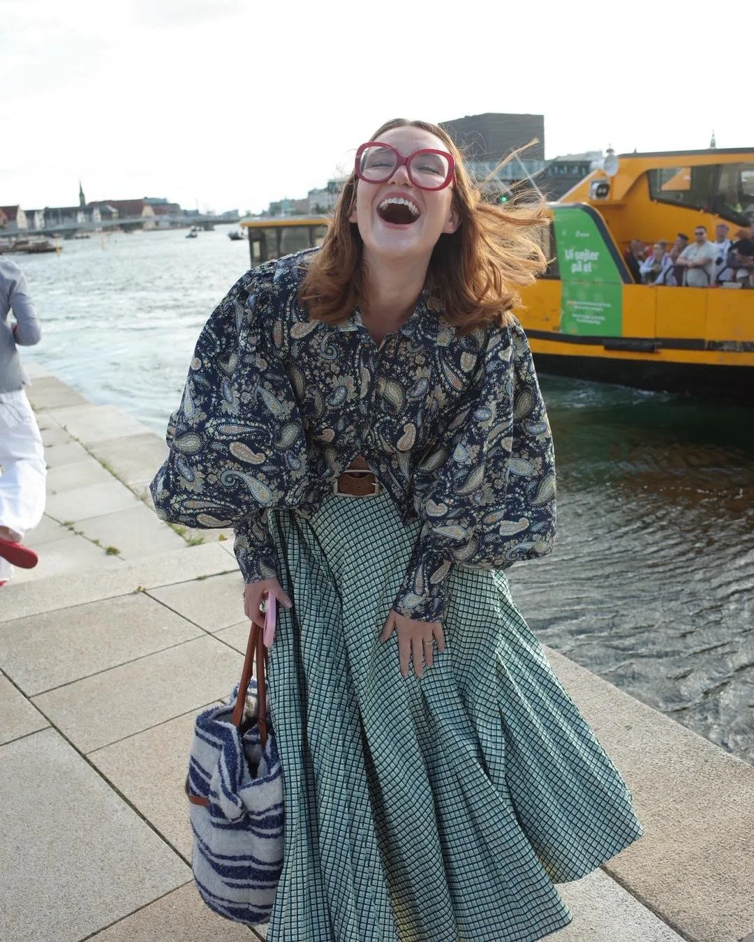 @justmacrose in a vision in Copenhagen in @melkenyc &amp; @becca.flood.