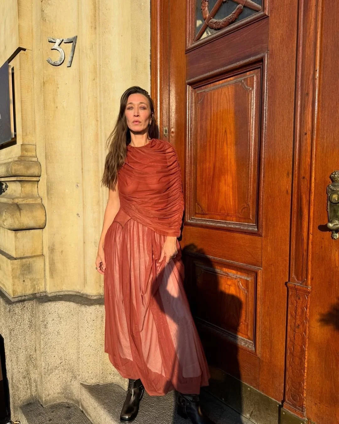 @lanzybear glows in @yassminsaleh during #CPHFW.