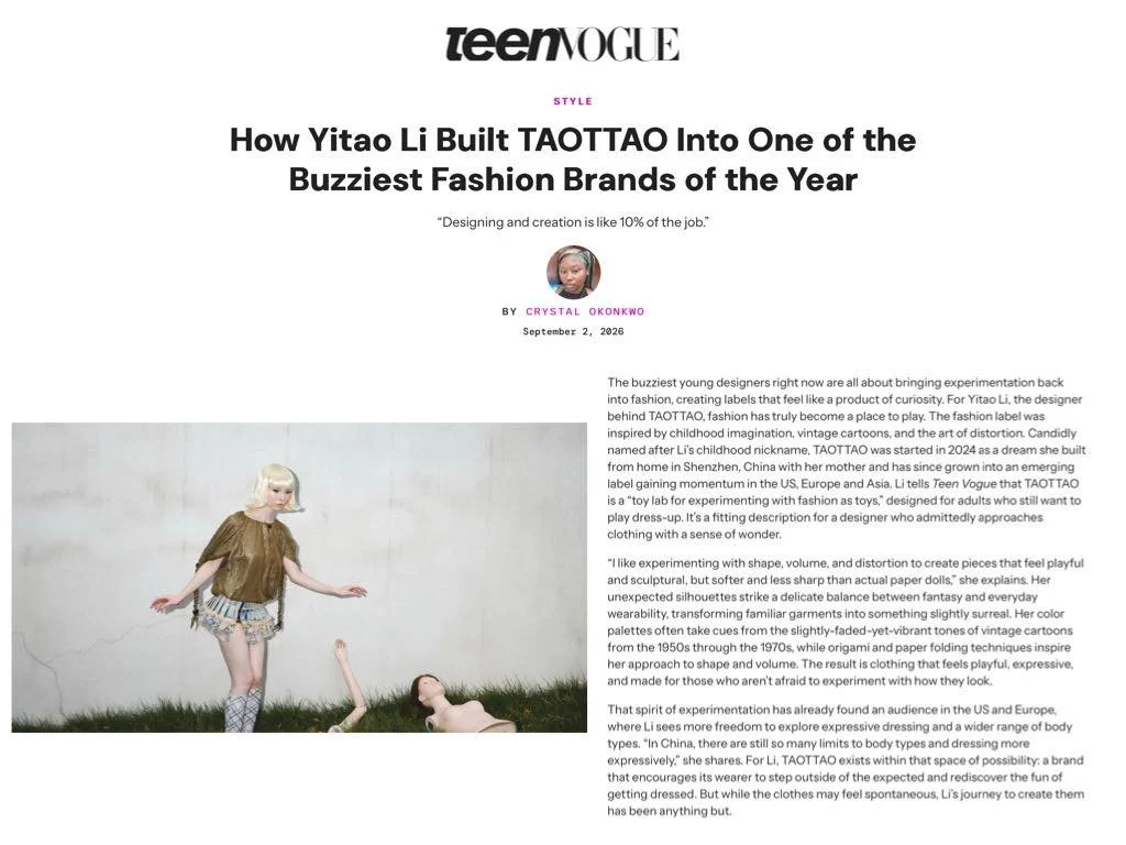 @taottao__ featured in @teenvogue, written by @_okcrys