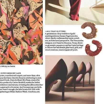 @susanavegajewelry featured in the October issue of @elleusa.