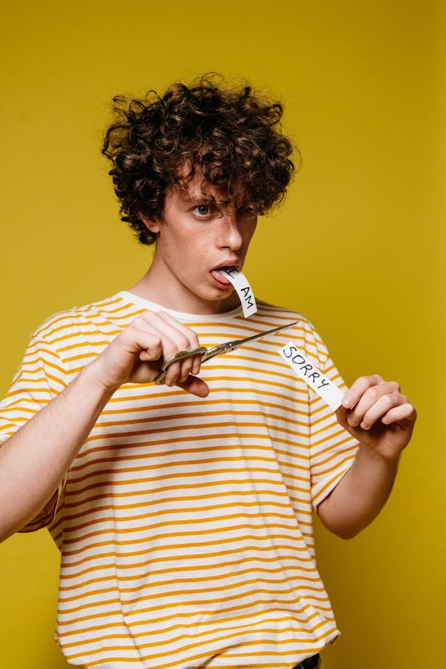 “I am sorry” being cut. Forgiving doesn’t mean forgetting, but it offers both partners a way to move forward without being trapped in the past.