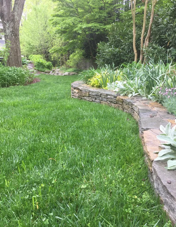 Serpentine Stone Wall