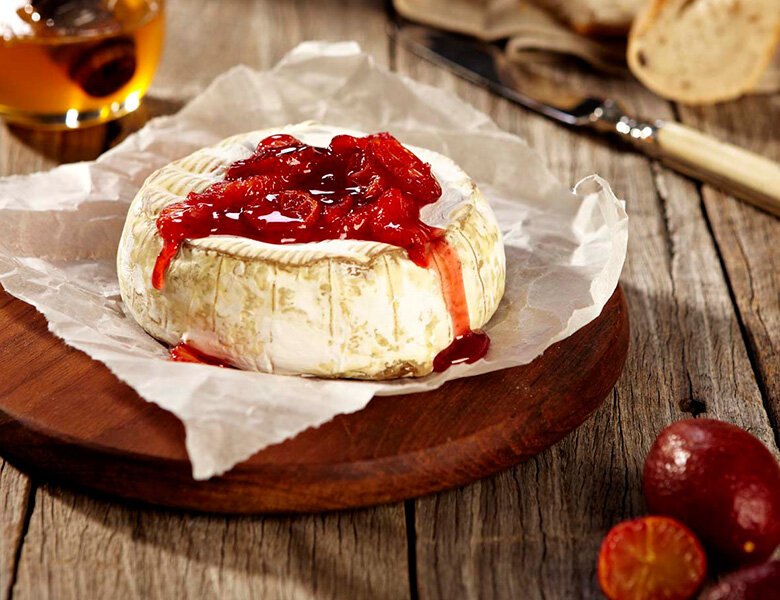 Blood Citrus &amp; Honey Baked Brie