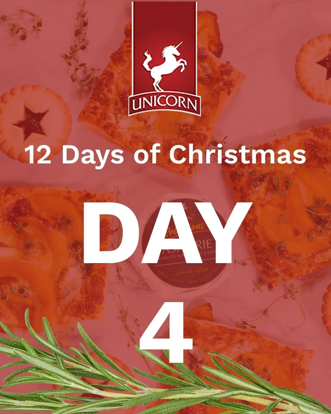 It&rsquo;s Day 4 of our 12 Days of Christmas, and the kitchen smells divine. Today&rsquo;s festive recipe is layered with sweet, honey peaches and our creamy Ash Brie.

INGREDIENTS 
(Makes 4 tarts)
1 sheet puff pastry, defrosted at room temperature
1