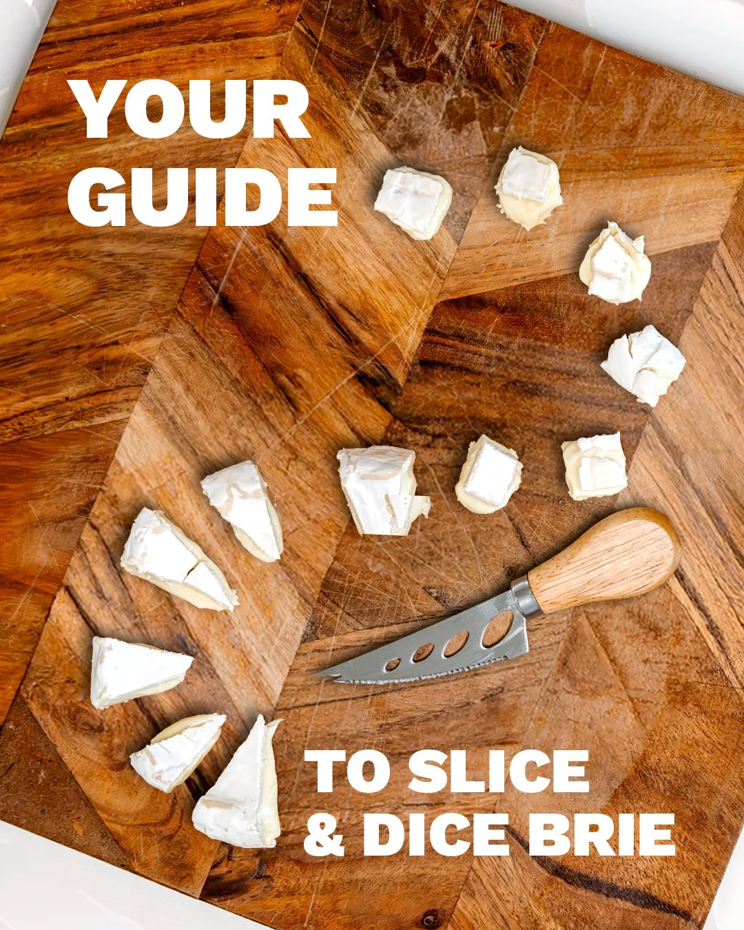 Ever been stuck in a sticky situation cutting brie?  We&rsquo;ve got your back with expert advice for a brie-lliant slice every time. 😉

𝟭. 𝗛𝗲𝗮𝘁 𝘁𝗵𝗲 𝗕𝗹𝗮𝗱𝗲.  Run your knife under hot water for about 8 seconds, then dry it. A warm knife g