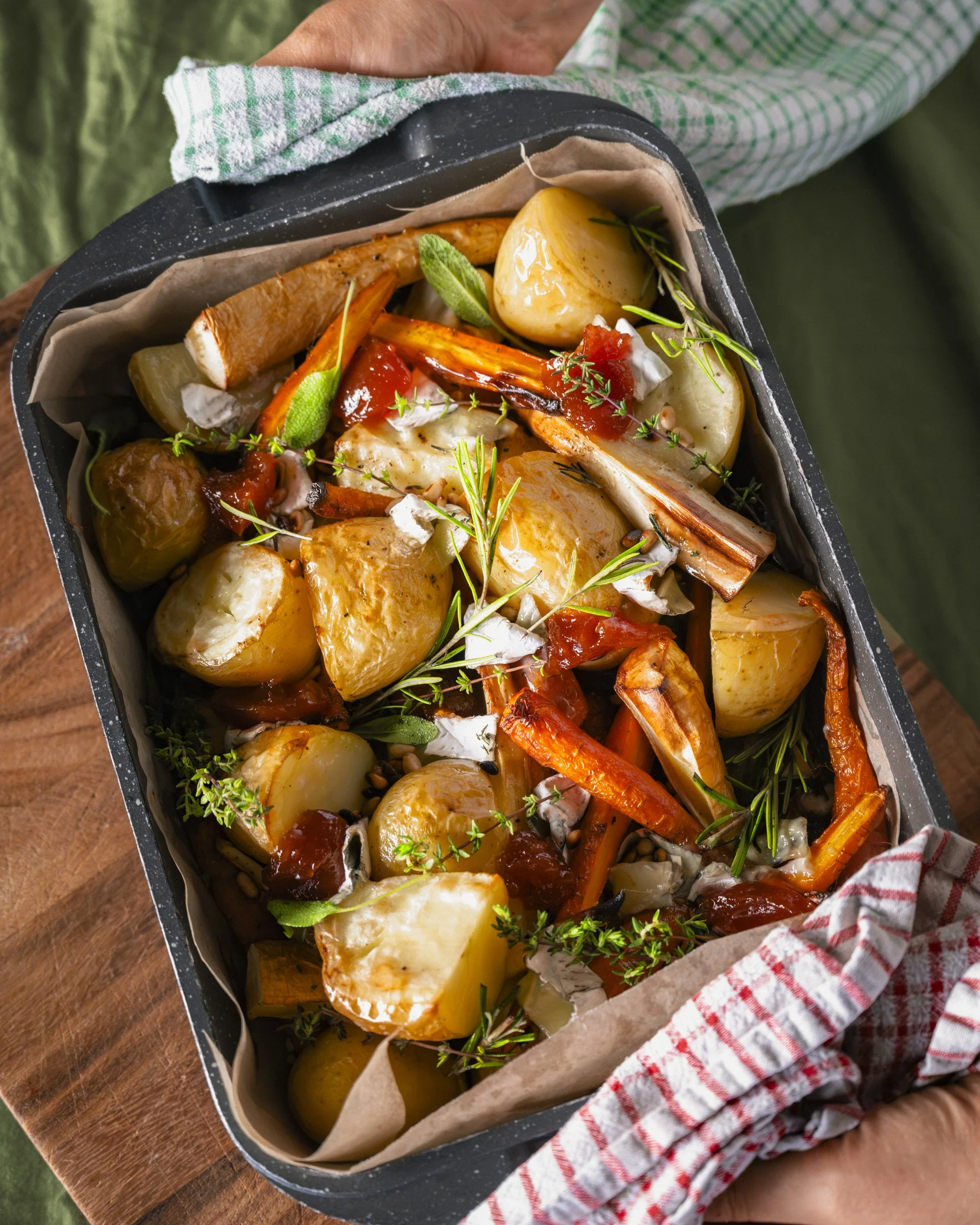 Veggie Bake with Quince &amp; Brie