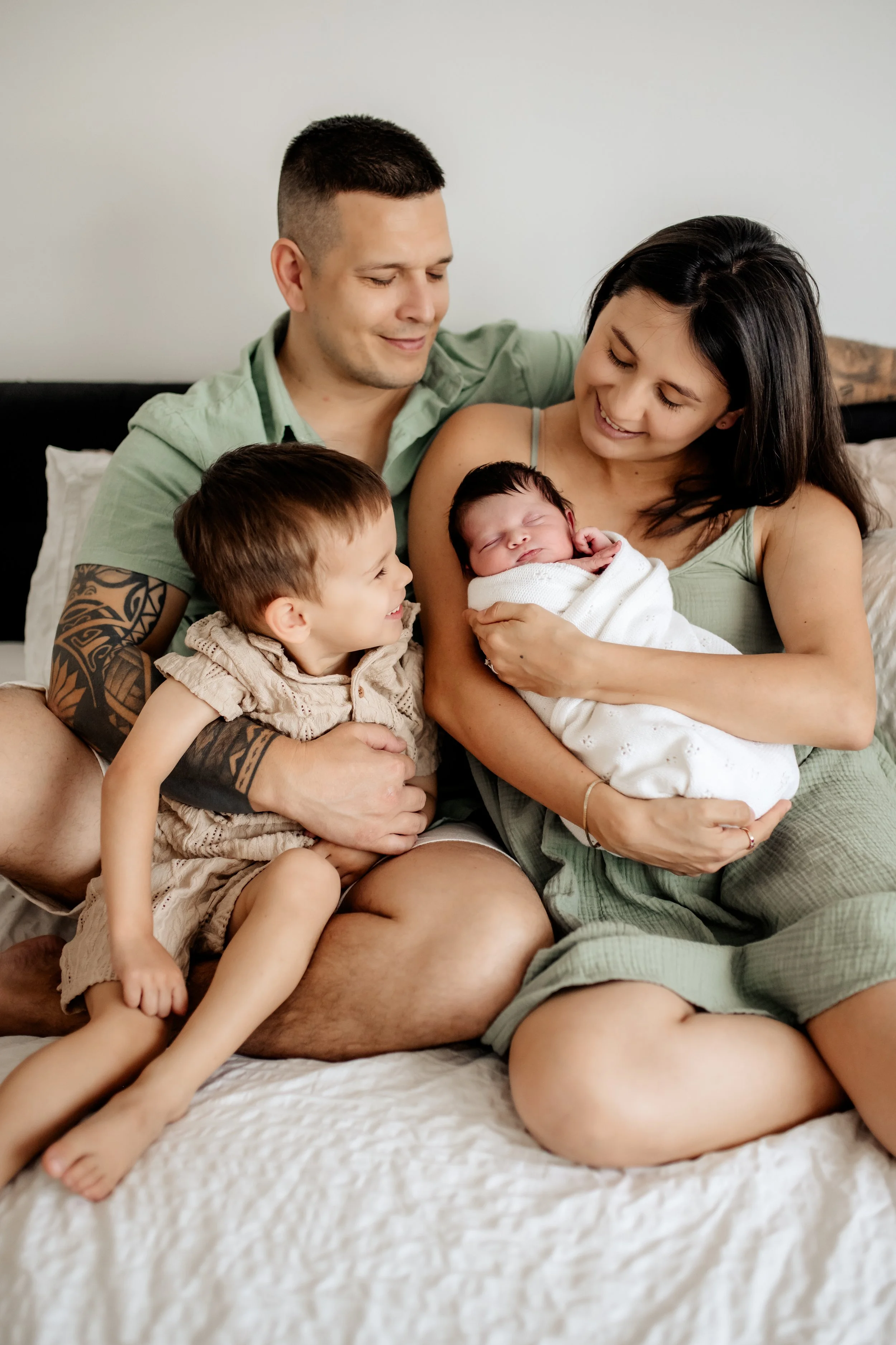 logan newborn in home photography