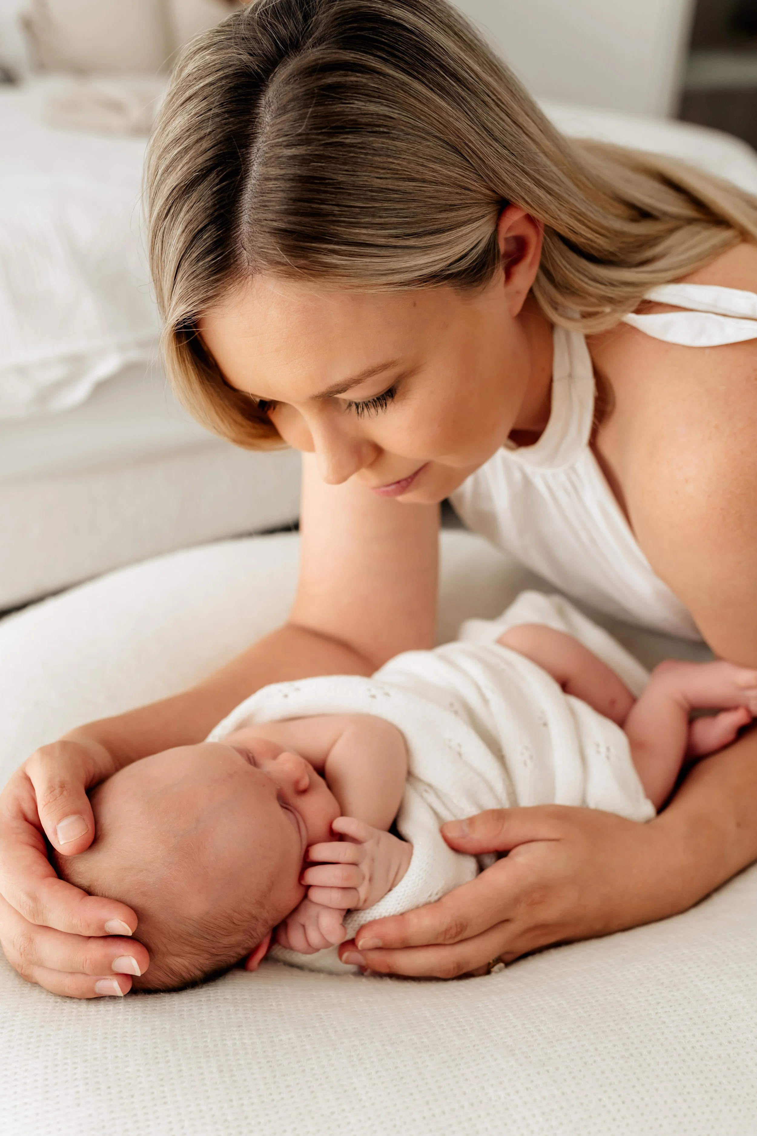 Logan newborn in home photographer
