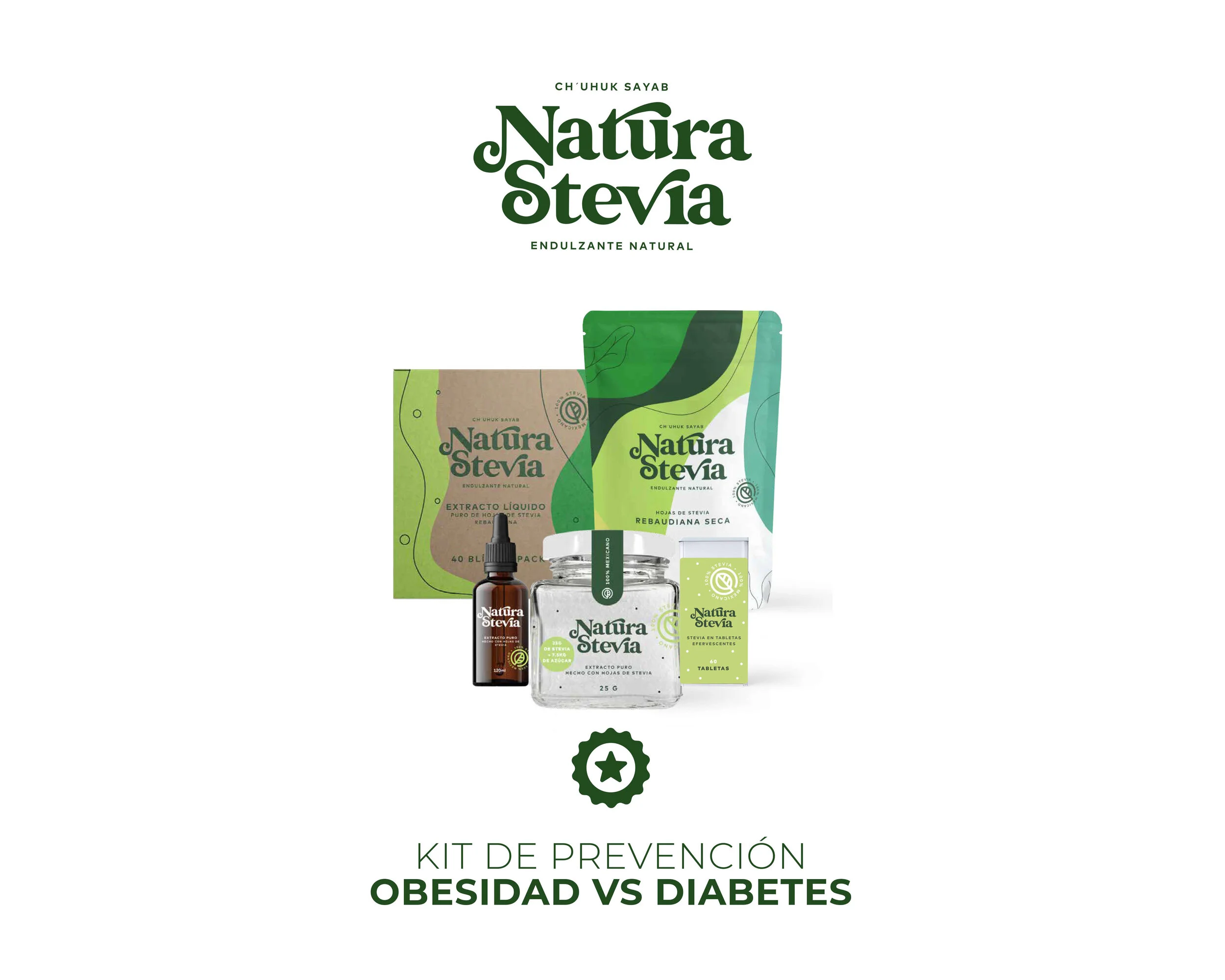 Contenido: 1 kit de prevención con hojas de stevia, extracto liquido, extracto en polvo, blister pack viajero individual para llevar en el bolsillo con extracto liquido y tabletas de menta con stevia para después de comer o fumar. el kit de prevenci…
