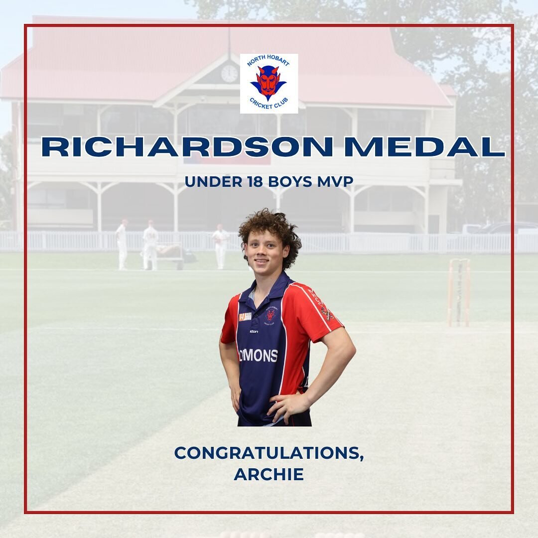 Well done, Archie, on your hugely successful season, culminating in earning the Richardson Medal! Dominating both with the bat and behind the stumps, it&rsquo;s certainly been a season to remember. Congratulations to Archie, Tim, Wilbur and Sam on te