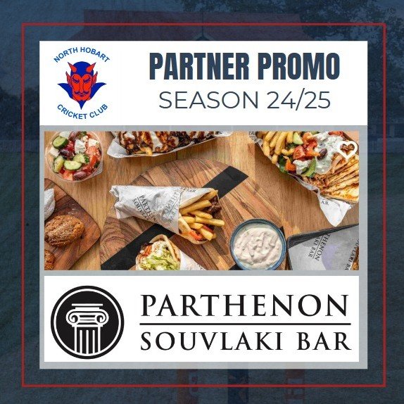 We&rsquo;ve just loved having our friends at Parthenon Souvlaki Bars (North Hobart and Moonah stores) supporting our club this season. 
If you haven&rsquo;t yet popped in for an amazingly delicious souvlaki or to choose from their fabulous takeaway m