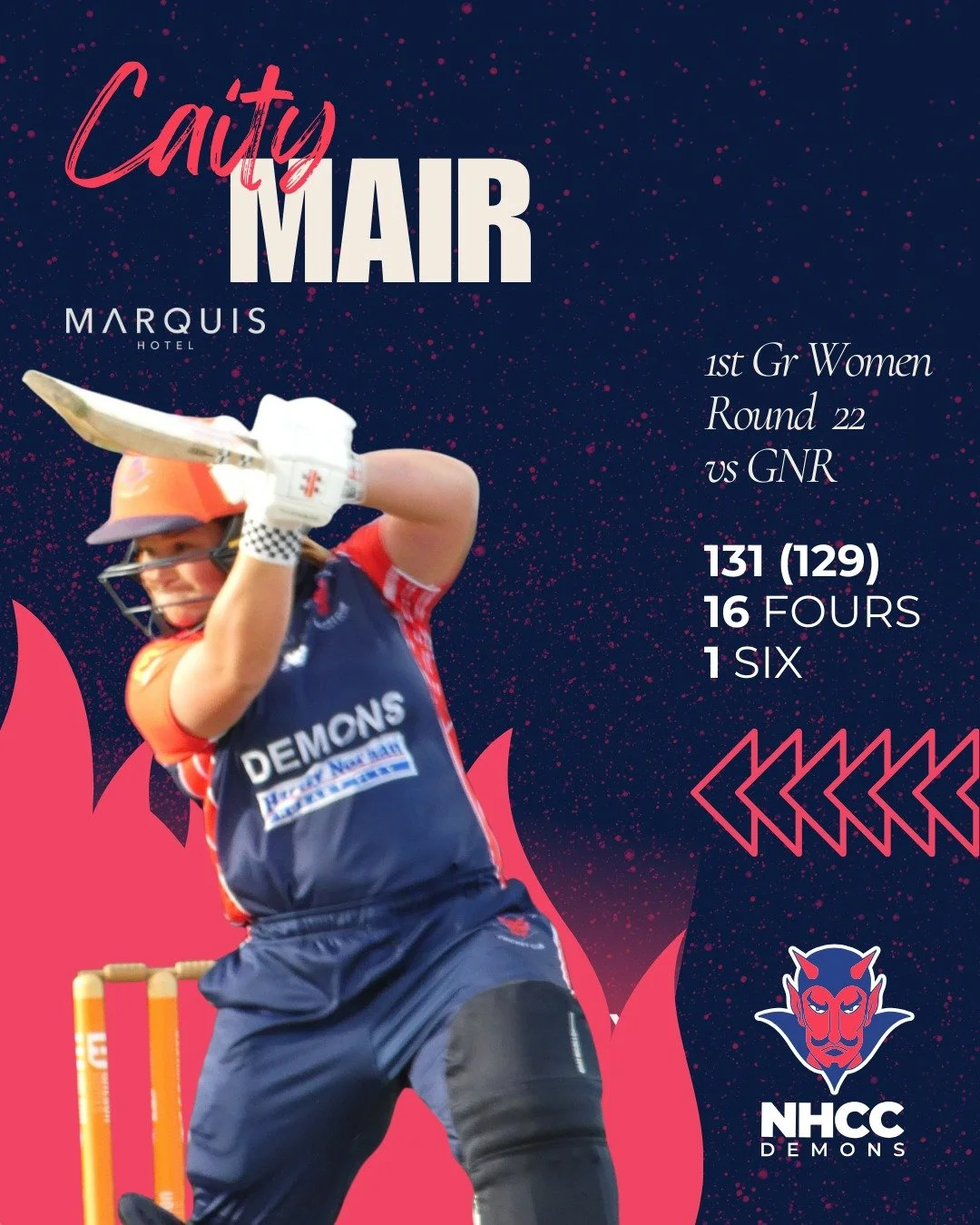 @caity.mair brought up her second ton of the season last weekend to highlight our @toyworldhobart matchday milestones this week. Congratulations Caity, what a season you are putting together!
@sanjayy.sivo grafted a solid half century to help lift th