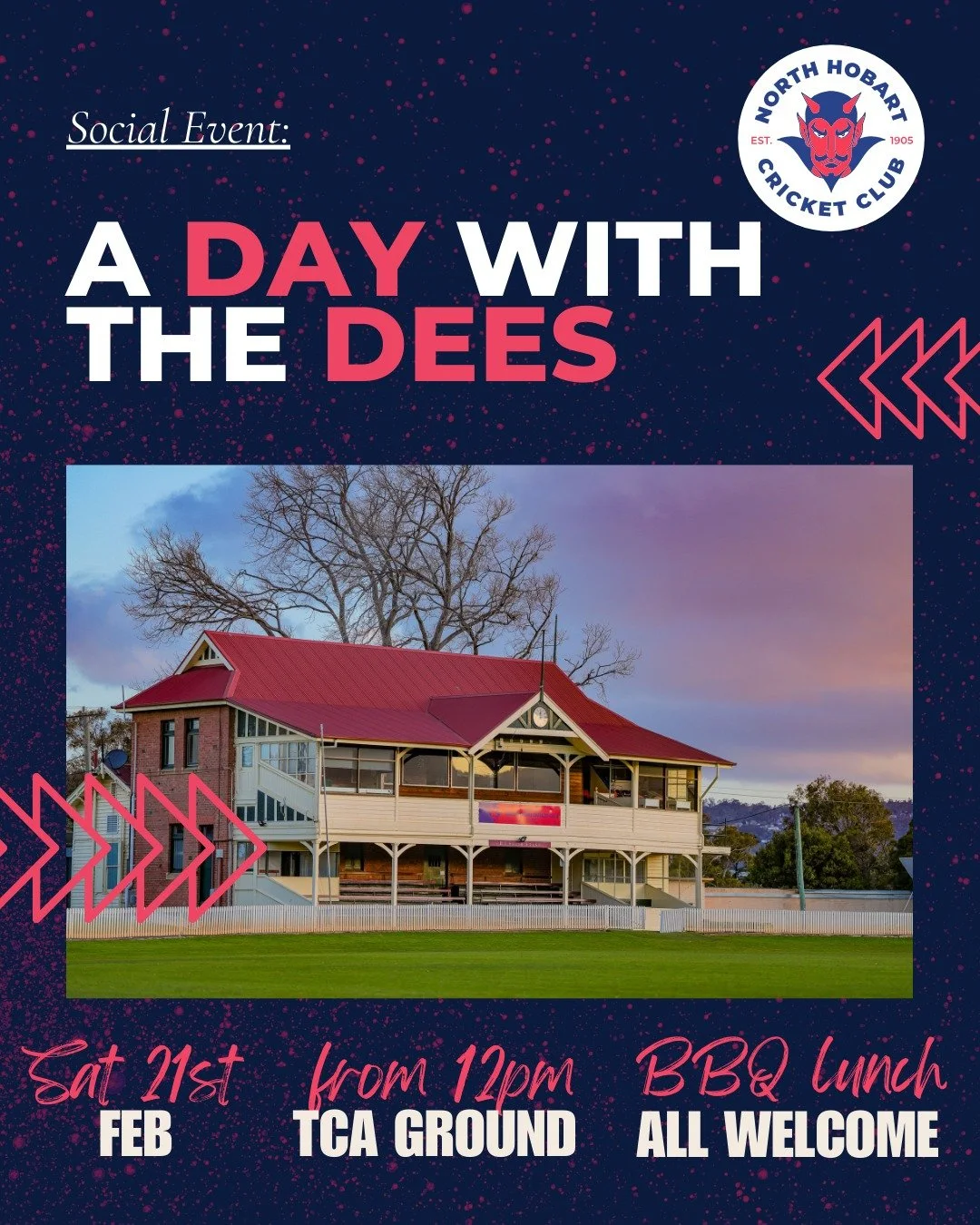Inviting our entire Demons family, both past and present, to come and enjoy a Day With The Dees. 

A chance for all past players, coaches, volunteers, sponsors, families and supporters of the club to come together and spend an afternoon watching &amp