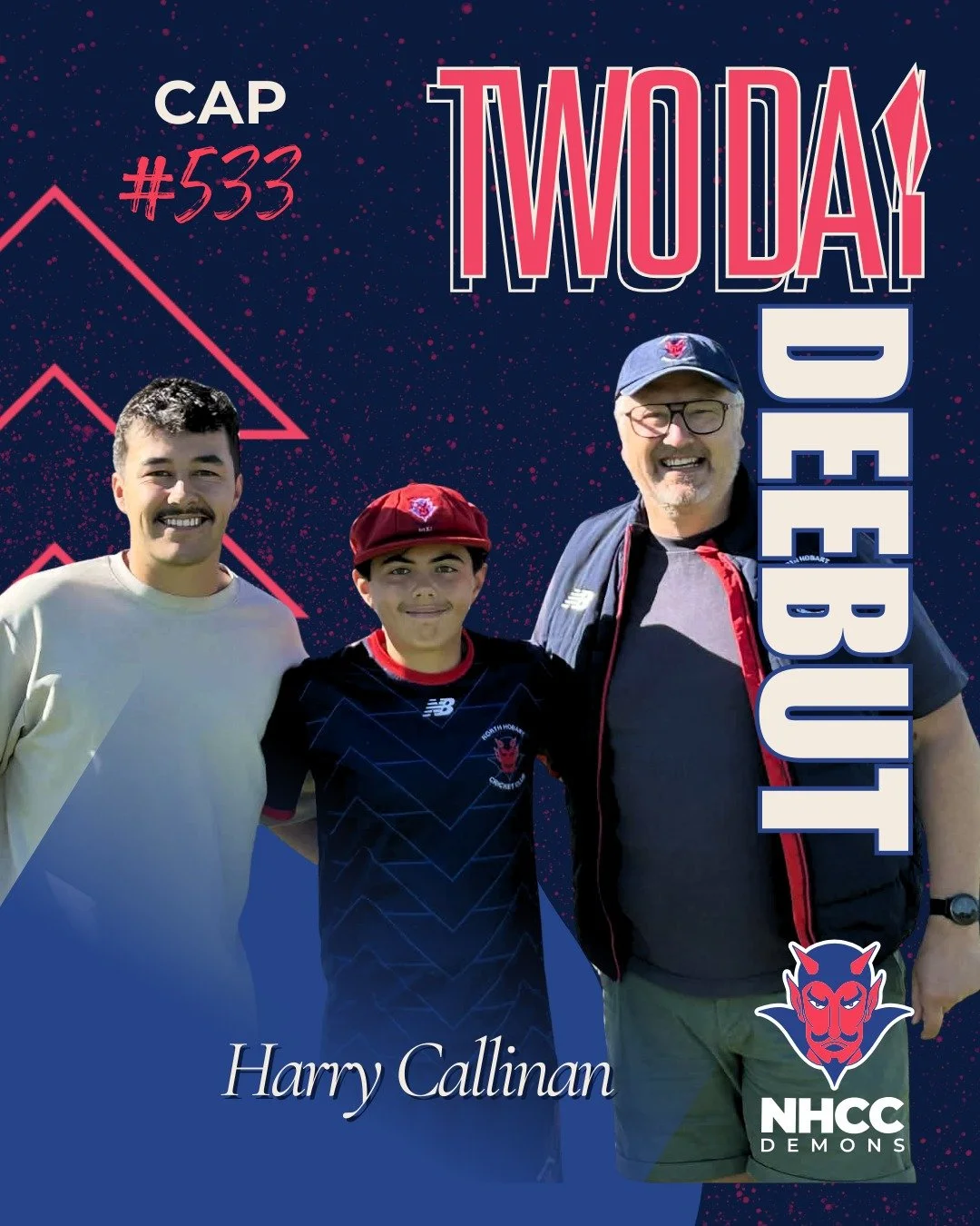 What a day for young Harry Callinan, making hist 1st grade debut at the TCA for the Demons. 
Cap #533 is now all yours Harry and we can't be any happier for you.
The red baggy suits you.
Harry received his cap from brother Jack @_jackcallinan_ (#511)