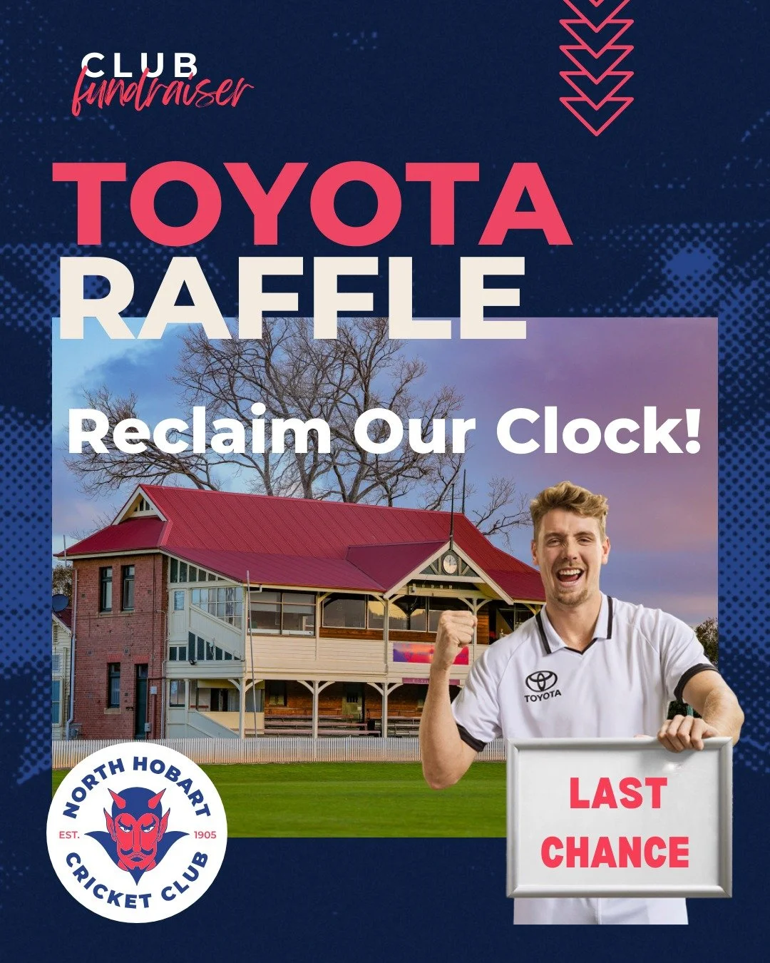🔴🔵MAJOR CLUB FUNDRAISER - TOYOTA RAFFLE - LAST DAYS🔵🔴

Time to kick this raffle home!🕥

Thanks to the generosity of many we are within sight of our fundraising target for this seasons Toyota Raffle, but we are not quite there yet.  This is one f