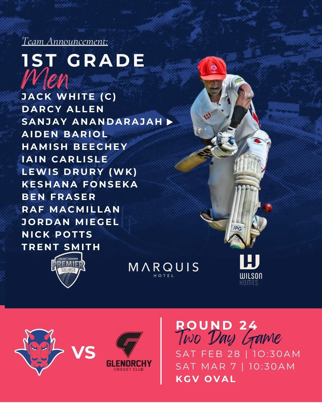 Two day matches across the board for the Men&rsquo;s sides this weekend. Good luck to all ❤️💙