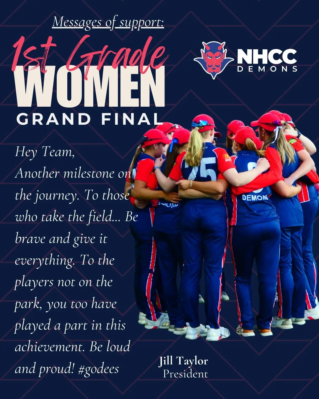 As we celebrate our First Grade Women reaching the Grand Final, we share messages of support from far and wide to show that the whole club is ready to cheer you all on tomorrow. The team behind the team is right behind you and back you in to play you