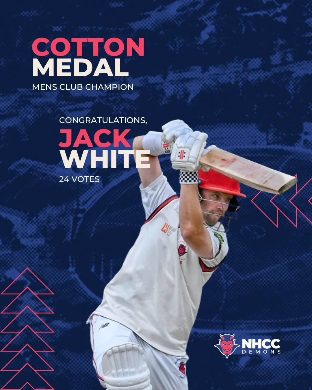 A dominant season from our captain @__jackwhite sees him crowned Cotton medalist for 25/26. Leading from the front, he set the tone and performed above all others. A clear and decisive recipient, very well done❤️💙