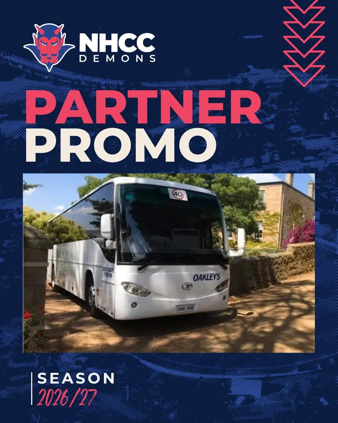 🔵🔴 PARTNER PROMO - OAKLEYS COACHES 🔴🔵

Big thanks to Oakley's Coaches, our exclusive bus charter provider, for their continued support of @northhobartcc  this season.

For more than 30 years, Oakley&rsquo;s Coaches has been helping people across 