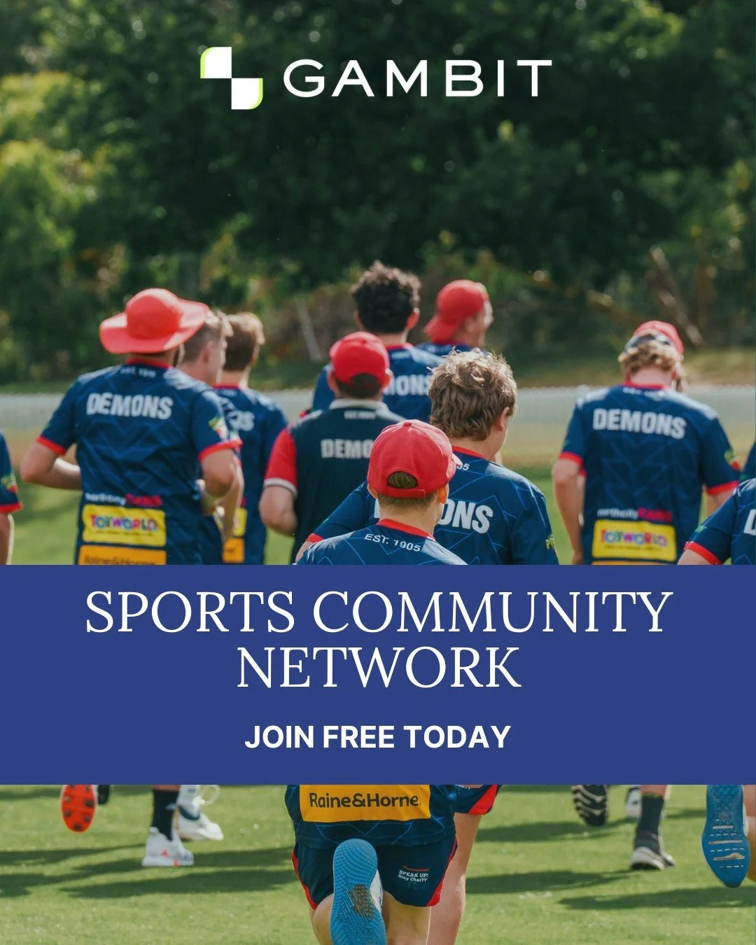 GAMBIT is our new digital clubhouse at the Dees.

Download GAMBIT today (available on iOS and Android), search for North Hobart Cricket Club, we'll do the rest.

Our one stop shop for all club-based updates. 

📅 Events, Fixtures and Reminders
📰 Clu